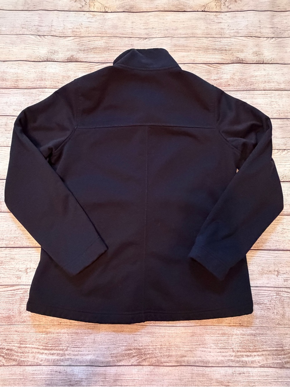 The North Face Black Full Zip Soft Shell Fleece Jacket Womens Size Large - Picture 2 of 3